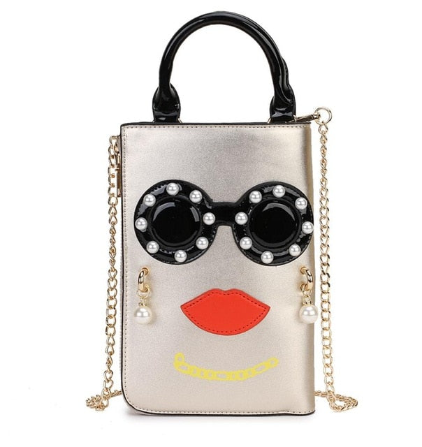 Woman Fashion Pattern Earrings Decorated Female Totes Ladies Shoulder Bag
