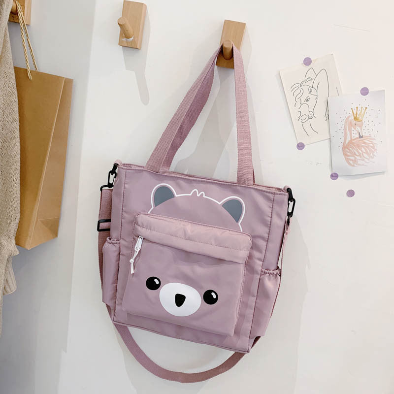 Nylon Cloth Large Capacity Bag Female Casual Temperament Girl Heart Wild One-Shoulder Messenger Bag Student Class Bag