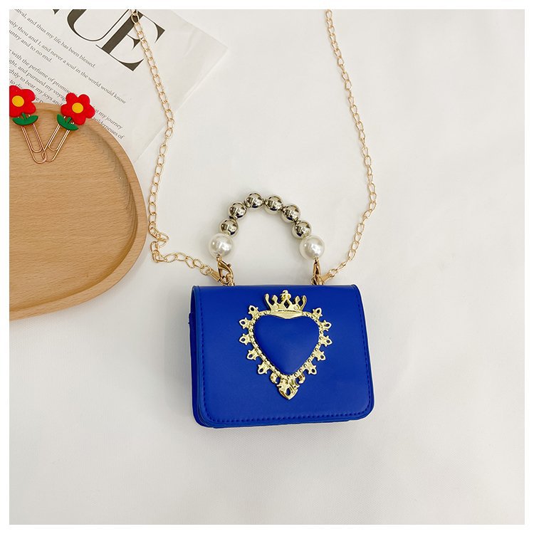 Women's New Love Mini Bags Girls Fashion Western Style One Shoulder Crossbody Change Lipstick Bags Pearl Handbags