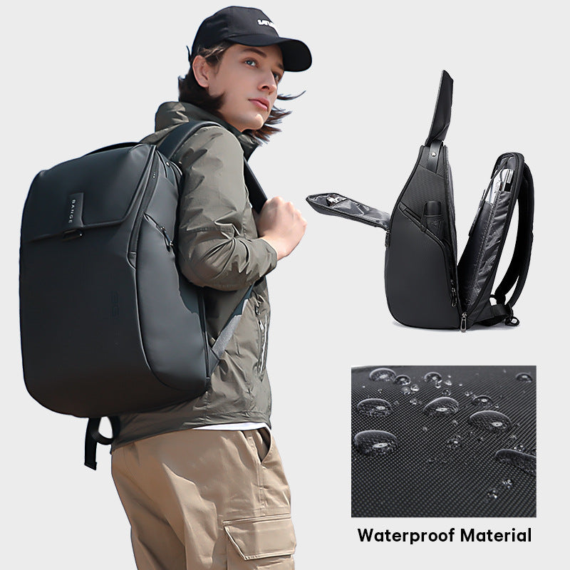 BANGE New Backpack Men's Backpack Schoolbag College Student Business Backpack Men's Computer Backpack