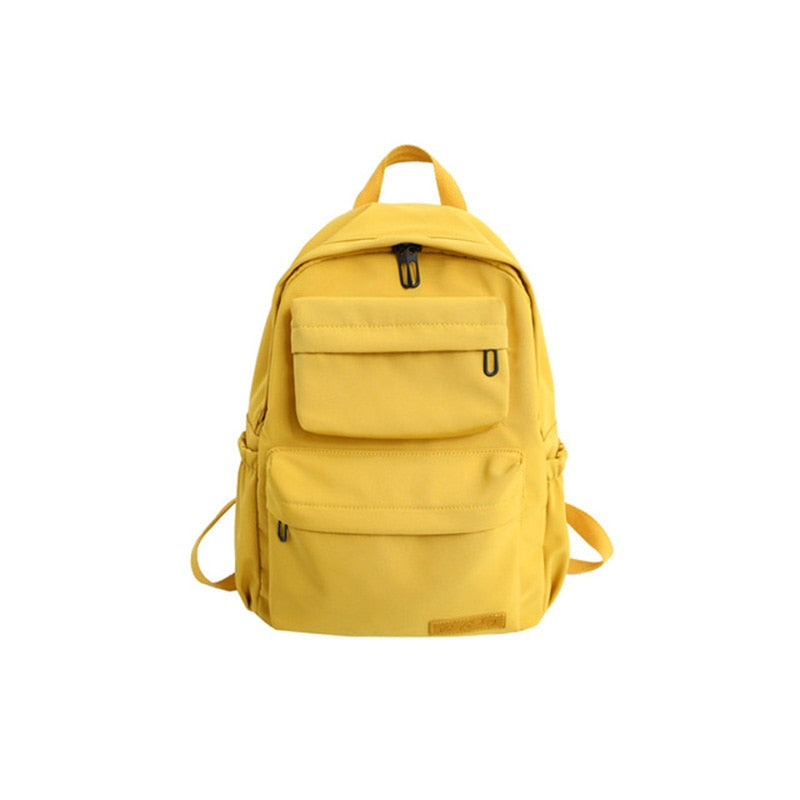 HOCODO Solid Color Backpack For Women 2019 Waterproof Nylon Multi Pocket Travel Backpacks Large Capacity School Bag For Teenage