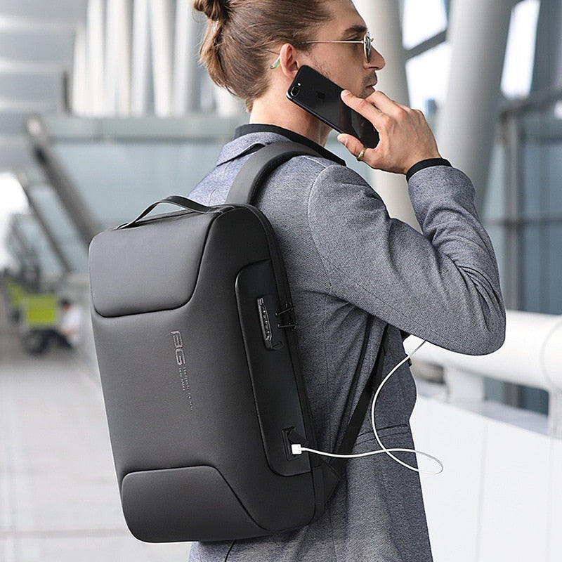 BANGE New Anti Thief Backpack Fits 15.6 inch Laptop Backpack Multifunctional Backpack WaterProof for Business Shoulder Bags