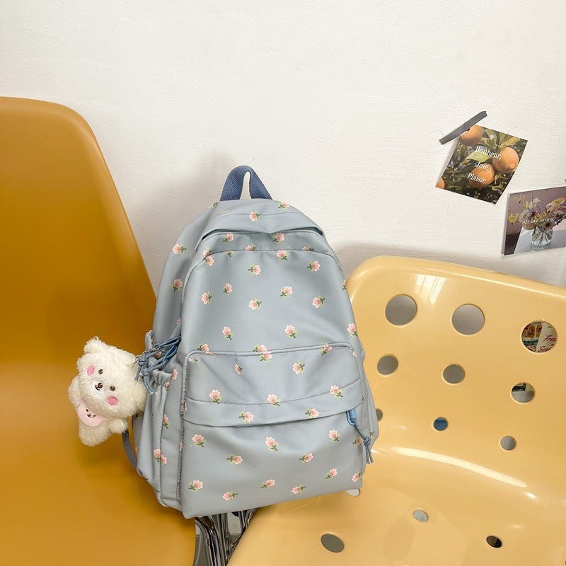 Students Junior High School Simple Backpack High Value Schoolbag Fashion Wild Large Capacity Small Student Bag