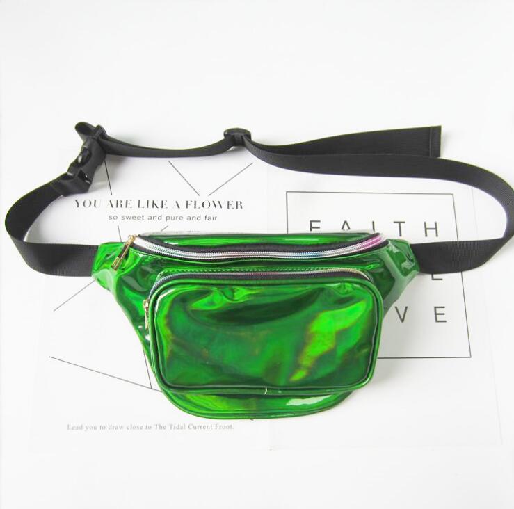 Purse Waist Bag Large Shoulder Bag Hologram Fanny Pack Transparent Belt Bag