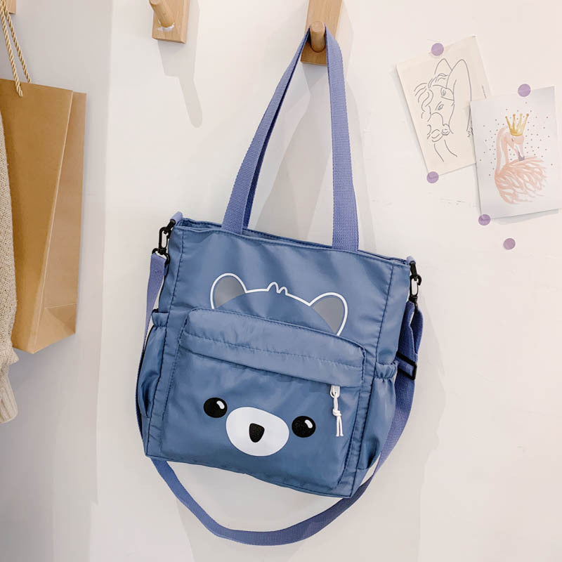 Nylon Cloth Large Capacity Bag Female Casual Temperament Girl Heart Wild One-Shoulder Messenger Bag Student Class Bag