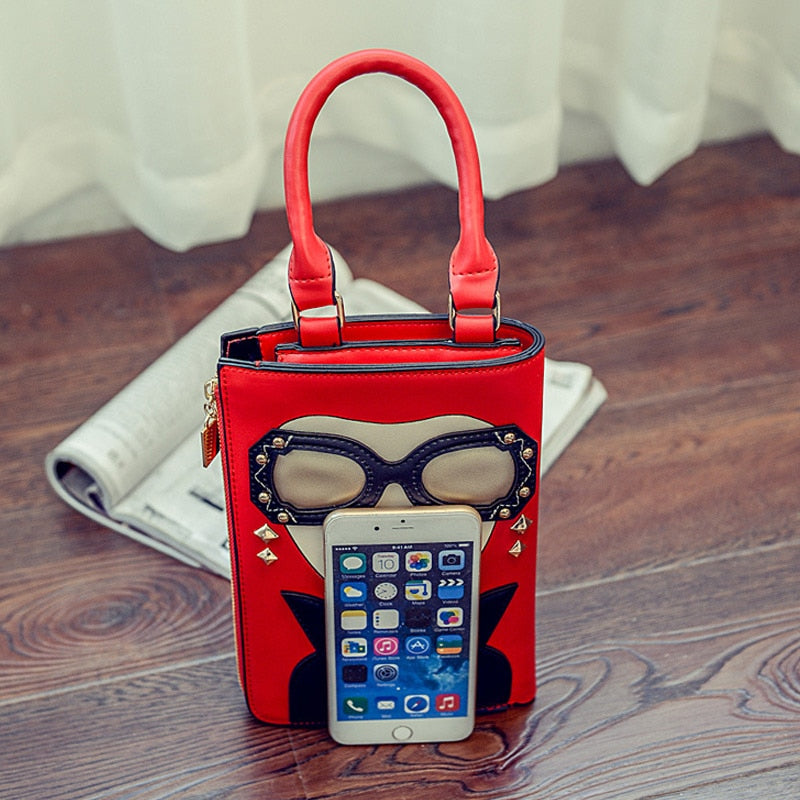 Woman Fashion Pattern Earrings Decorated Female Totes Ladies Shoulder Bag