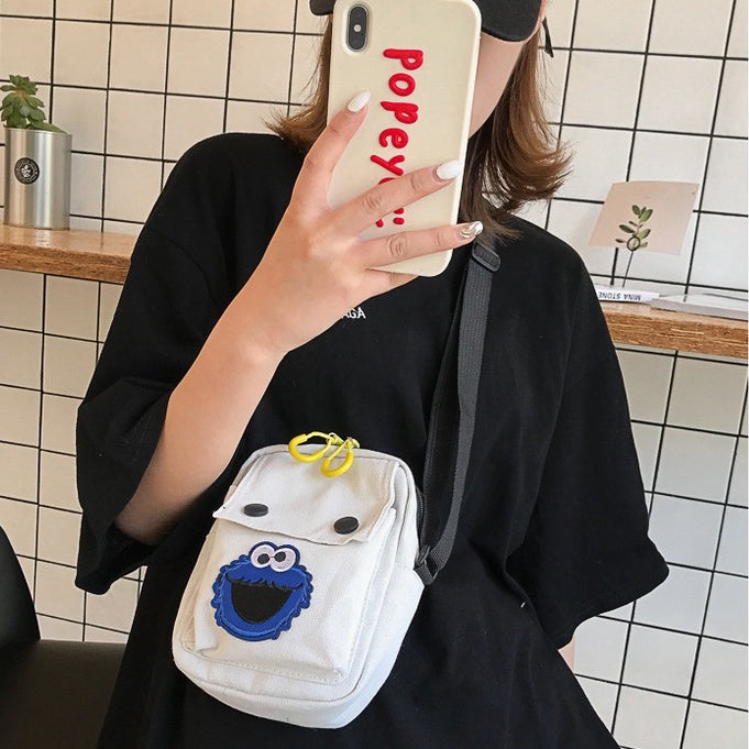 Small Bag Girl Summer New Mobile Phone Bag Ins Korean Version Messenger Bag Student Canvas Shoulder Bag