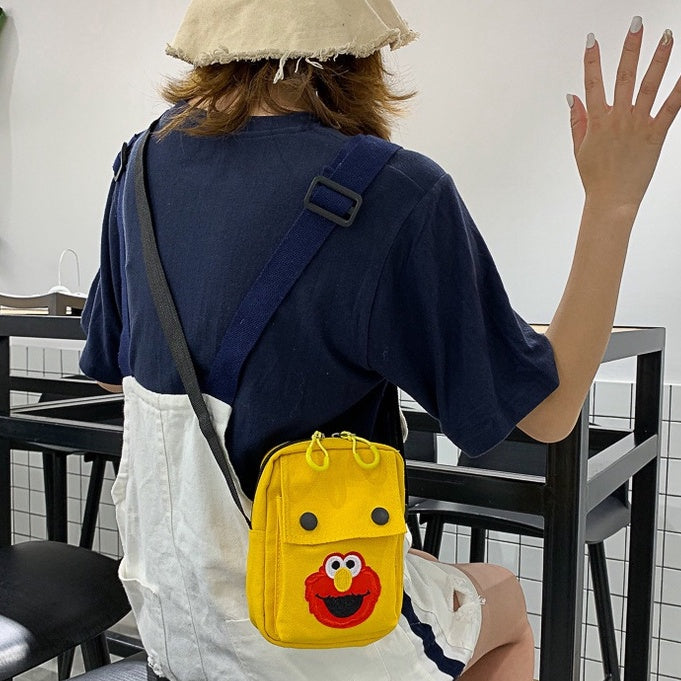 Small Bag Girl Summer New Mobile Phone Bag Ins Korean Version Messenger Bag Student Canvas Shoulder Bag