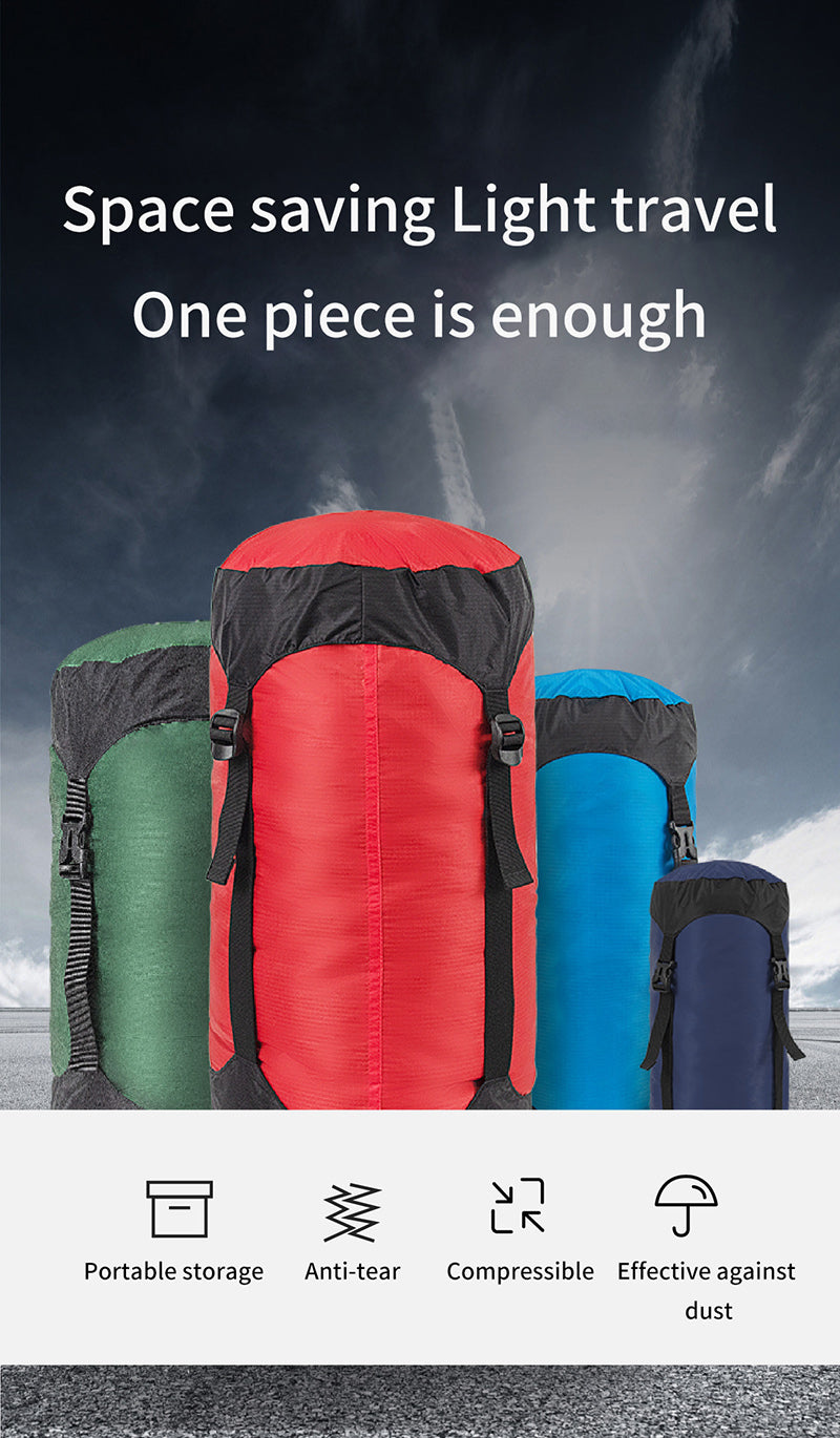 Camping and camping sleeping bag storage bag Lightweight capsule compression bag Travel clothing and miscellaneous storage bag 40D
