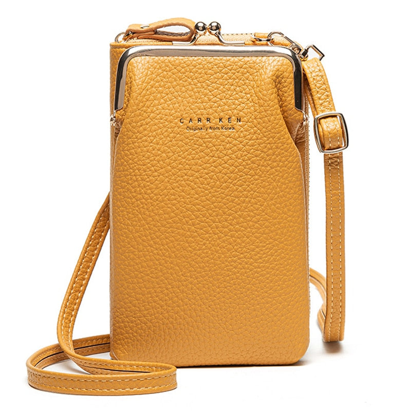High Quality Phone Bag PU Leather Large Capacity Travel Portable Shoulder Bag Brand Ladies Crossbody Bag Fashion Messenger Bag