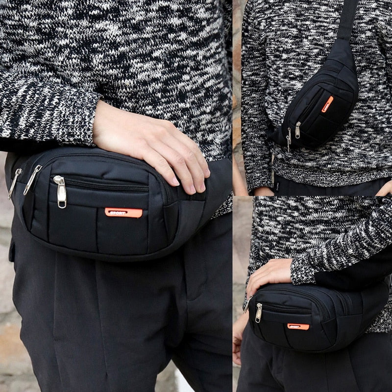 6 Colors Unisex Waist Men Women Bum Bag Travelling Phone Money Pouch Banana Bags Female Belt Bags