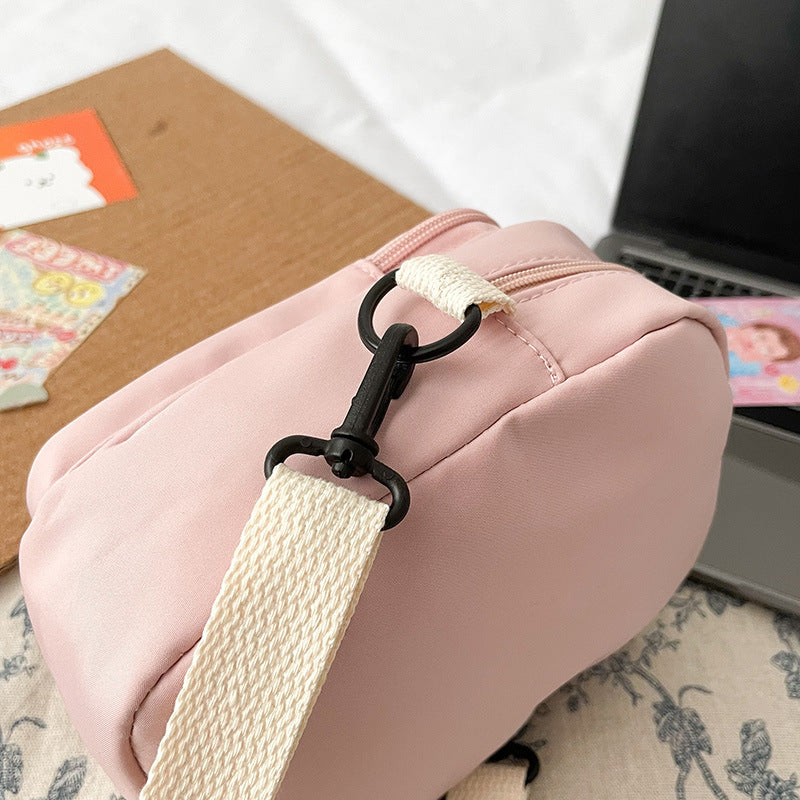 Cute Cartoon Small Bag Female New Trendy Korean Version Casual Oxford Cloth Small Square Bag All-Match Student Shoulder Bag