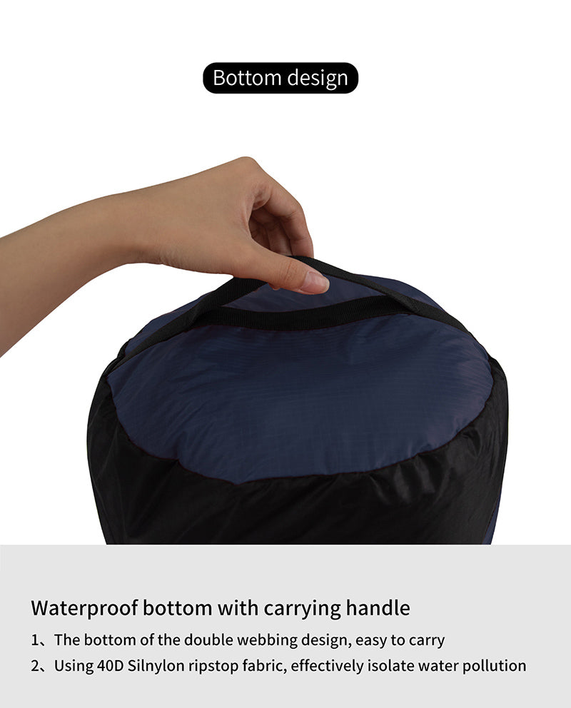 Camping and camping sleeping bag storage bag Lightweight capsule compression bag Travel clothing and miscellaneous storage bag 40D