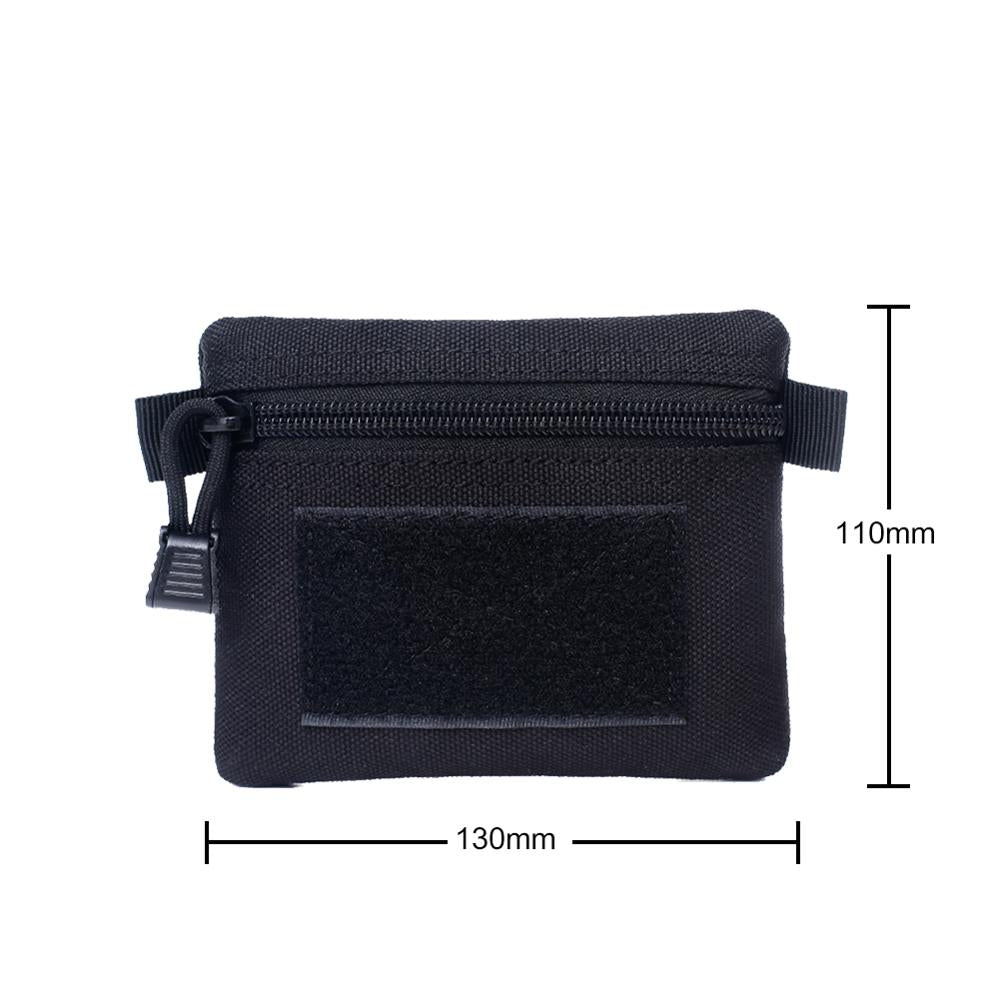 Outdoor EDC Molle Pouch Wallet Waterproof Portable Travel Zipper Waist Bag for Camping Hiking