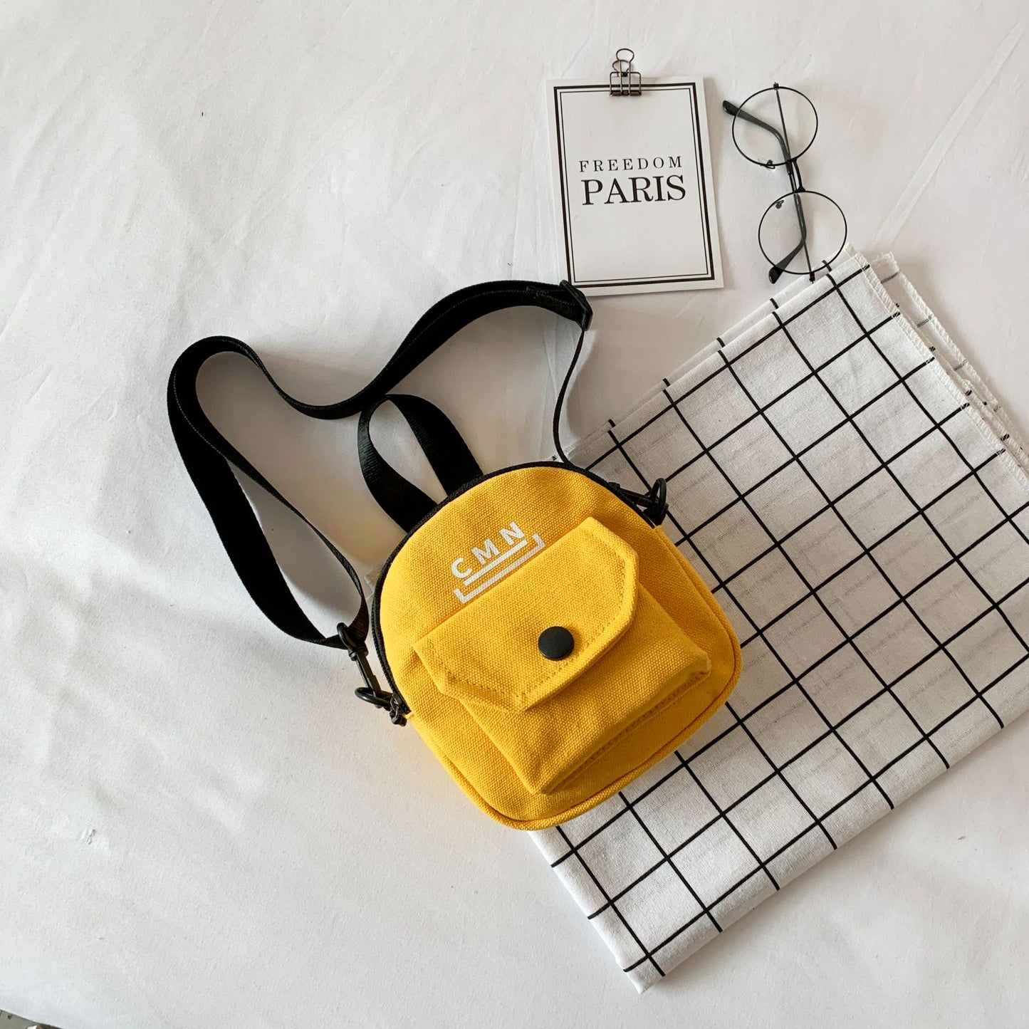 Canvas Bag Women's Autumn And Winter New Trendy Student Net Red With The Same Shoulder Bag Korean Version Student Messenger Bag