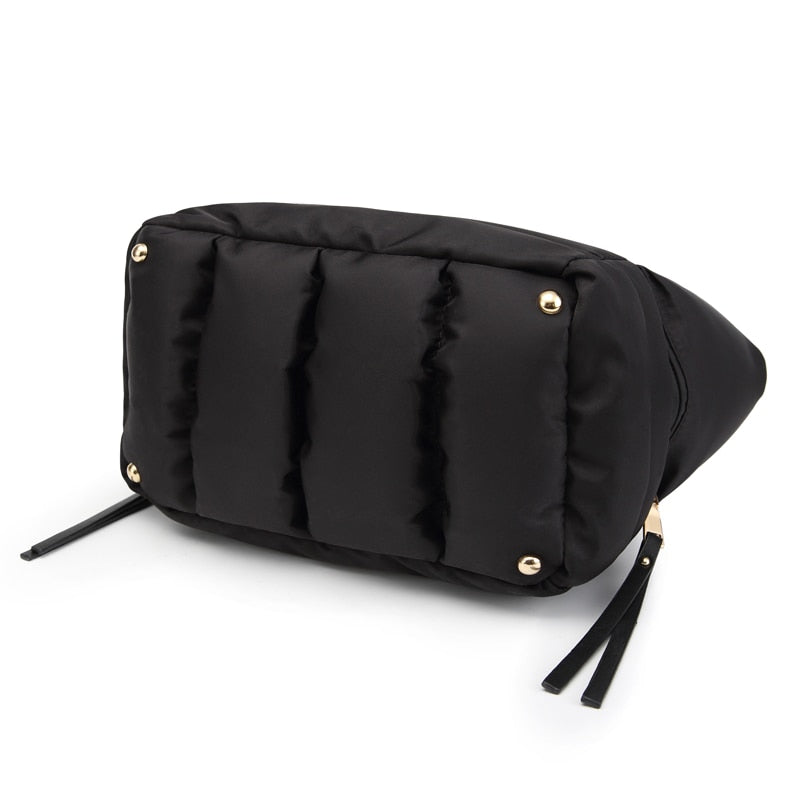 New Winter Space Cotton Handbag Women Casual Totes Bag Down Feather Padded Lady Shoulder Bag Sac A Mian Crossbody Bag