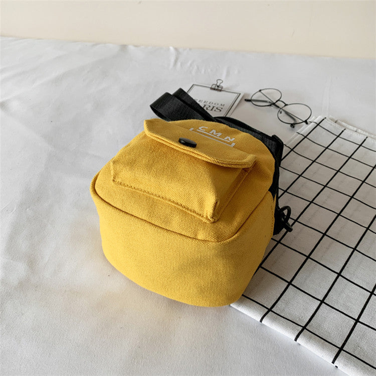 Canvas Bag Women's Autumn And Winter New Trendy Student Net Red With The Same Shoulder Bag Korean Version Student Messenger Bag