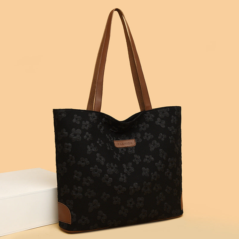 Simple And Large-Capacity Ladies Bag New Spring And Summer Casual Fashion Western Style Fashion Single Shoulder Tote Large Bag