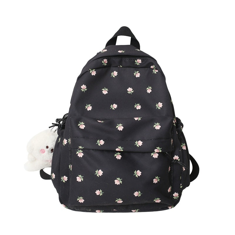Students Junior High School Simple Backpack High Value Schoolbag Fashion Wild Large Capacity Small Student Bag