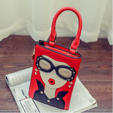 Woman Fashion Pattern Earrings Decorated Female Totes Ladies Shoulder Bag