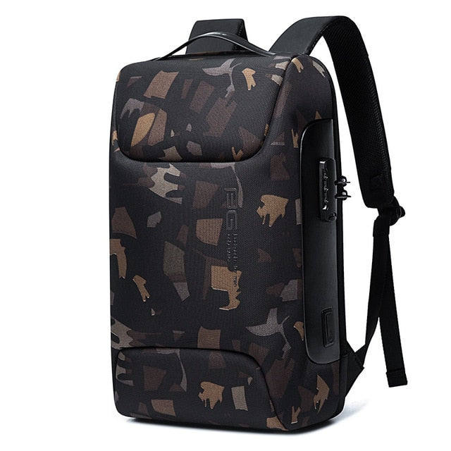 BANGE New Anti Thief Backpack Fits 15.6 inch Laptop Backpack Multifunctional Backpack WaterProof for Business Shoulder Bags
