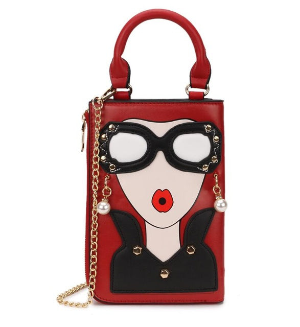 Woman Fashion Pattern Earrings Decorated Female Totes Ladies Shoulder Bag