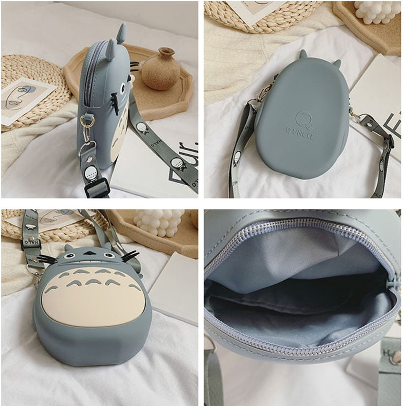 Cute Cartoon Totoro Shoulder Bags Luxury Handbags Women Bags Designer Girls Portable Purses And Handbags Chain Messenger Bag