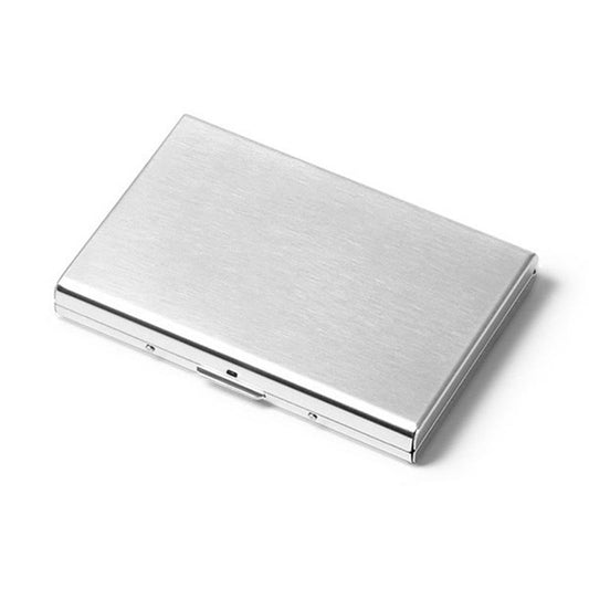 Fashion Solid Men's stainless steel credit card holder id business card case metal wallet