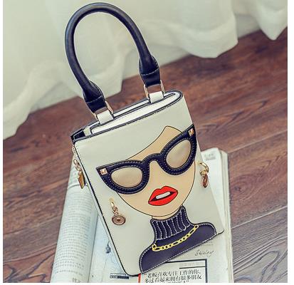 Woman Fashion Pattern Earrings Decorated Female Totes Ladies Shoulder Bag