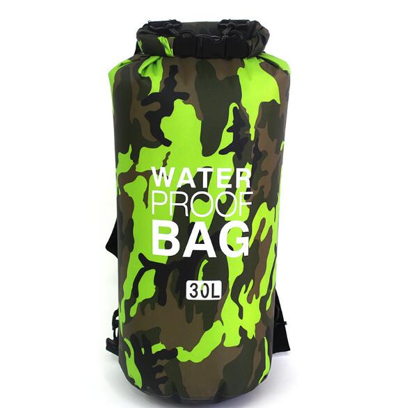20L Outdoor Camouflage Portable Rafting Diving Dry Bag Sack PVC Waterproof Folding Swimming Storage Bag