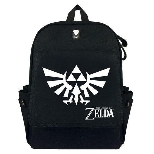 Anime The Legend of Zelda Wild Breath Triforce Backpack Laptop School Bag Shoulder Bag