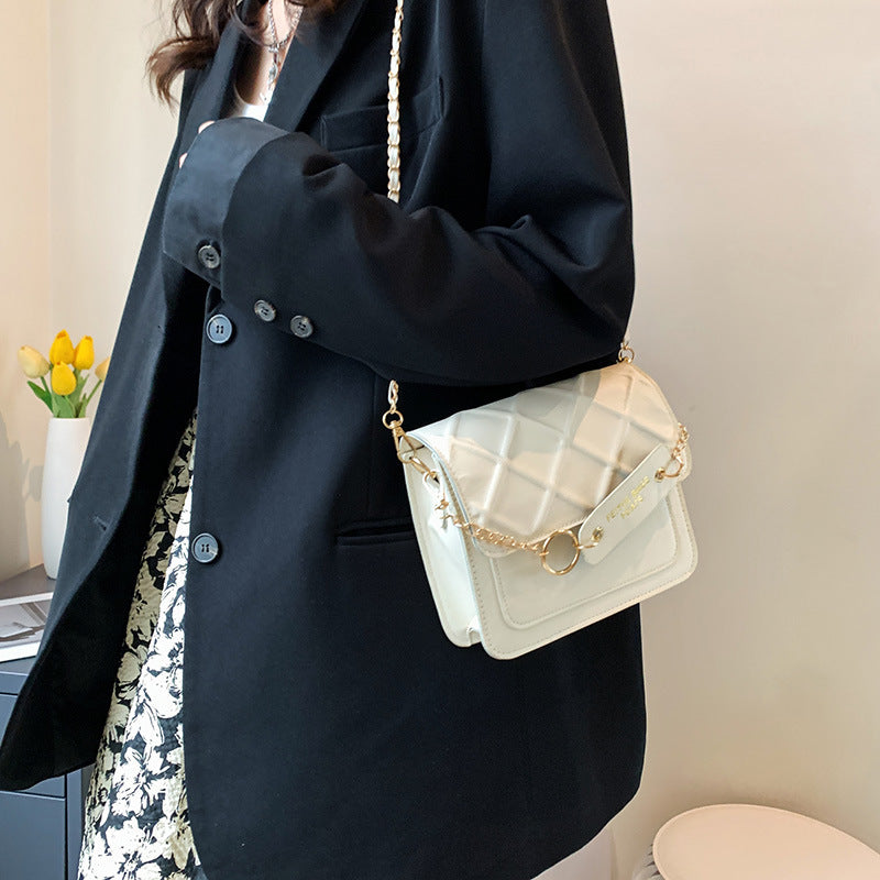 Korean Style Of Women's Bag Small Bag New Small Square Bag Of The Sweet Simple Chain Shoulder Messenger Bag