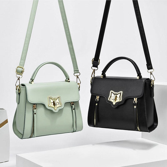 Luxury Leather Ladies Bags Fashion Rhinestones Commuter Handbag Ladies One-shoulder Bag Tote Bag