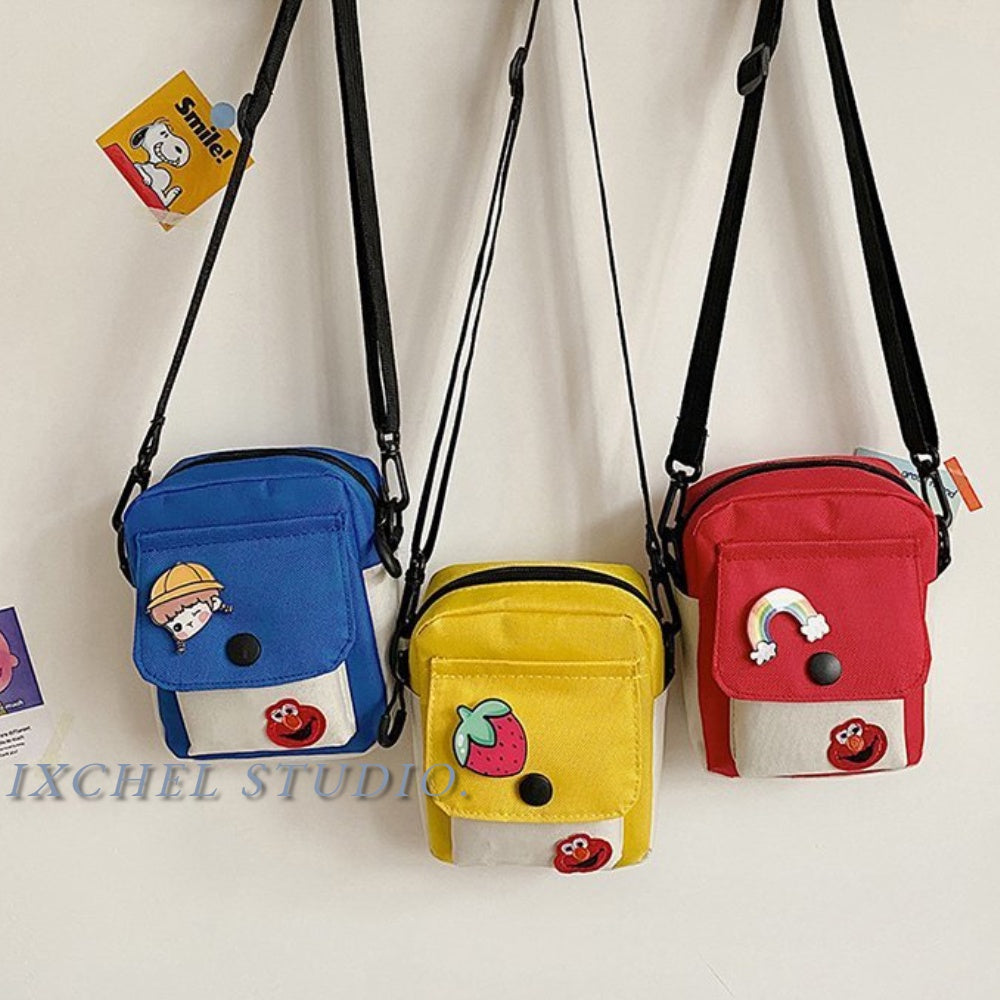 Cute Small Bag New Trendy Japanese Literary Girl Mobile Phone Bag Sweet Student Canvas Messenger Bag