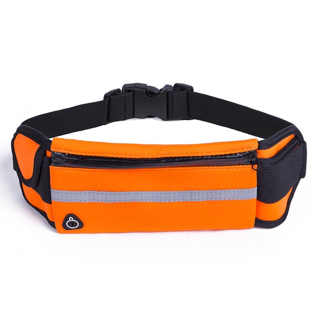 Woman Waterproof Waist Belt Man Running Bag with Bottle Holder for Marathon Jogging Phone Keys Pouch for Running