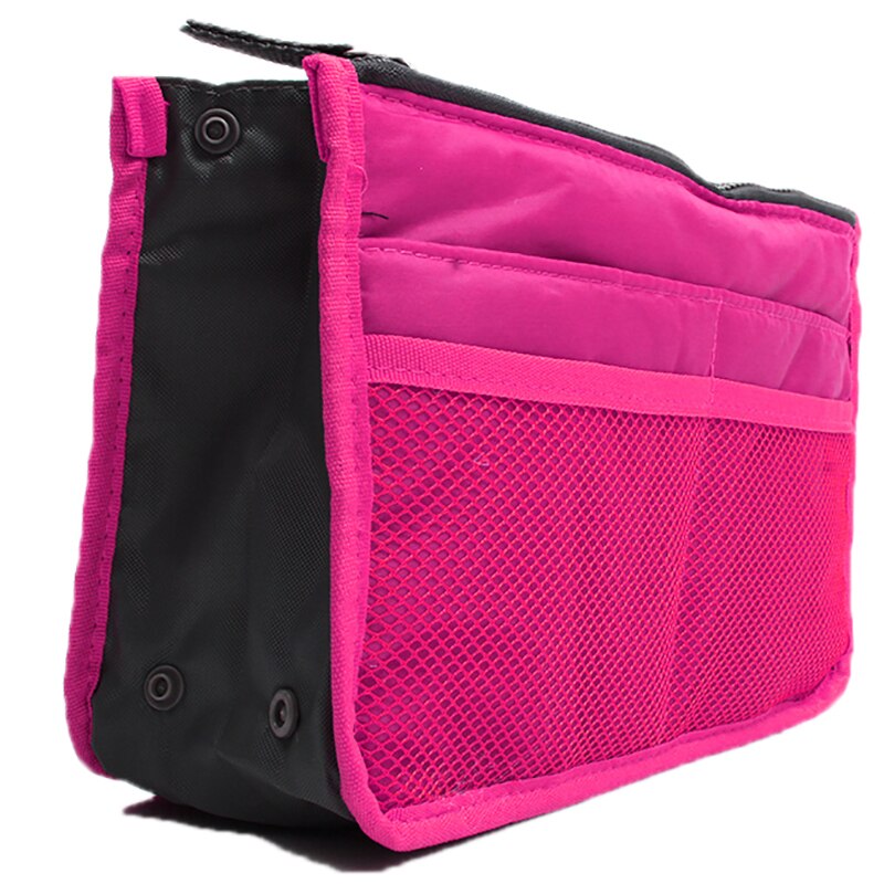 Organizer Insert Bag Women Nylon Travel Insert Organizer Handbag Purse Large liner Makeup Cosmetic Bag Cheap Female Tote Pouch