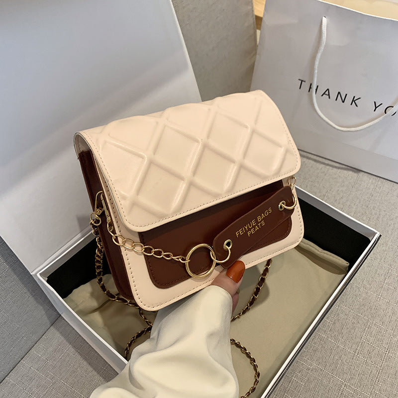 Korean Style Of Women's Bag Small Bag New Small Square Bag Of The Sweet Simple Chain Shoulder Messenger Bag