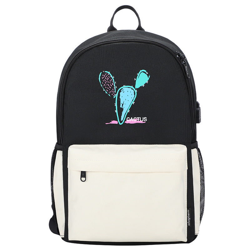 Bear cute cartoon backpack Oxford cloth small fresh backpack student girl schoolbag