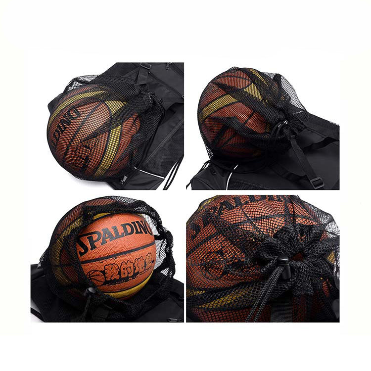 Basketball Duffel Bag Large Capacity Outdoor Sports Bag Travel Bag Cycling Bag Helmet Bag Hidden Mesh Bag