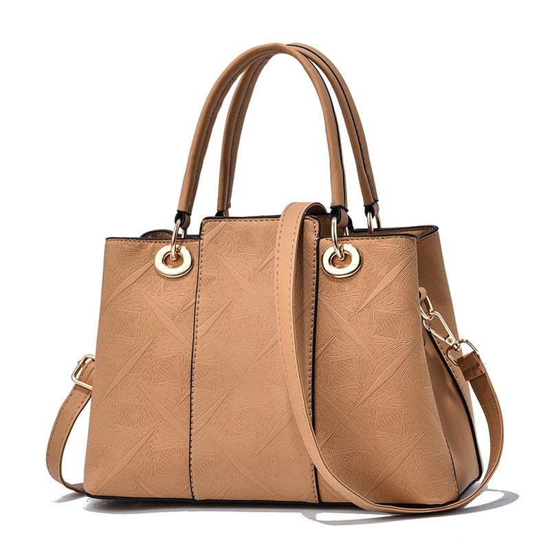 NewpoNss Women Bag Vintage Casual Tote Top-Handle Women Bag Shoulder student Handbag Purse Wallet Leather New