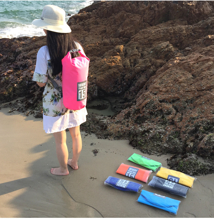 5L/10L/15L/20L/30L  Outdoor Sport PVC Waterproof Storage Dry Bag For Canoe Kayak Rafting Swimming Travel Kit Sack Backpack