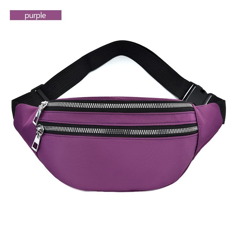 AIREEBAY New bum bag For Women Waterproof  Waist Bags Ladies Fashion Bum Bag Travel Crossbody Chest Bags Unisex Hip Bag