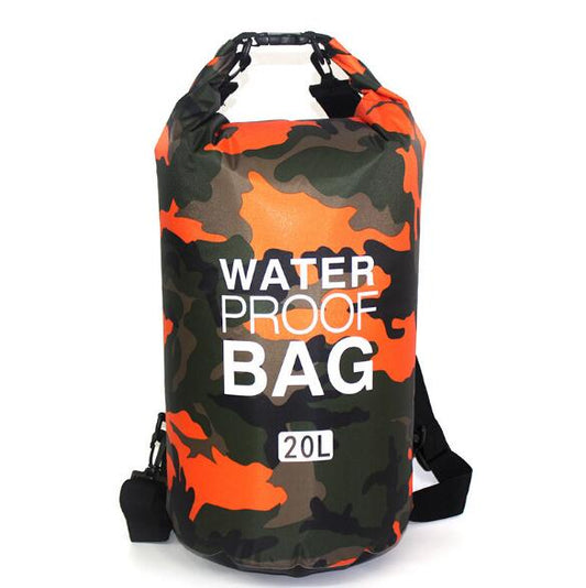 20L Outdoor Camouflage Portable Rafting Diving Dry Bag Sack PVC Waterproof Folding Swimming Storage Bag