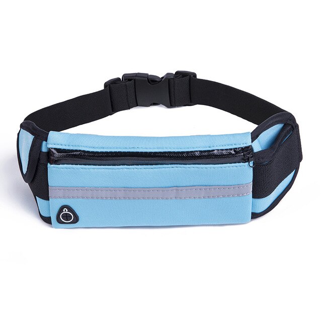 Woman Waterproof Waist Belt Man Running Bag with Bottle Holder for Marathon Jogging Phone Keys Pouch for Running