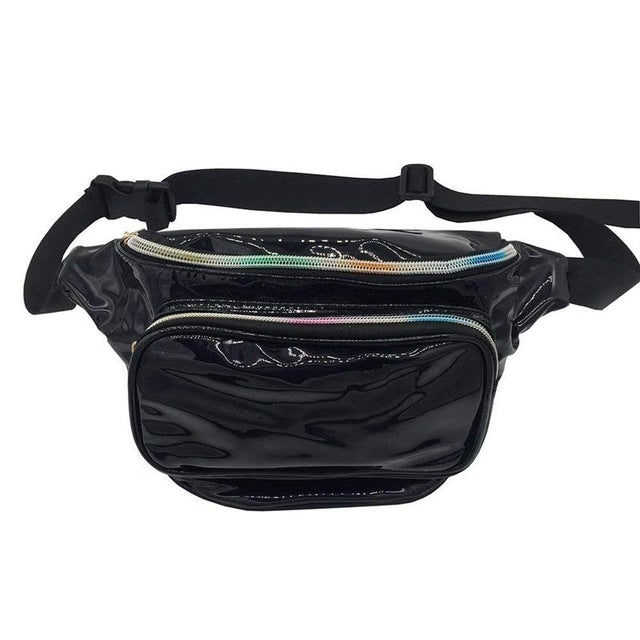Waist Packs Laser Leather Pockets Mobile Phone Storage Fashion Messenger Chest Bag For Running Leisure Outdoor Sports Pack Bags