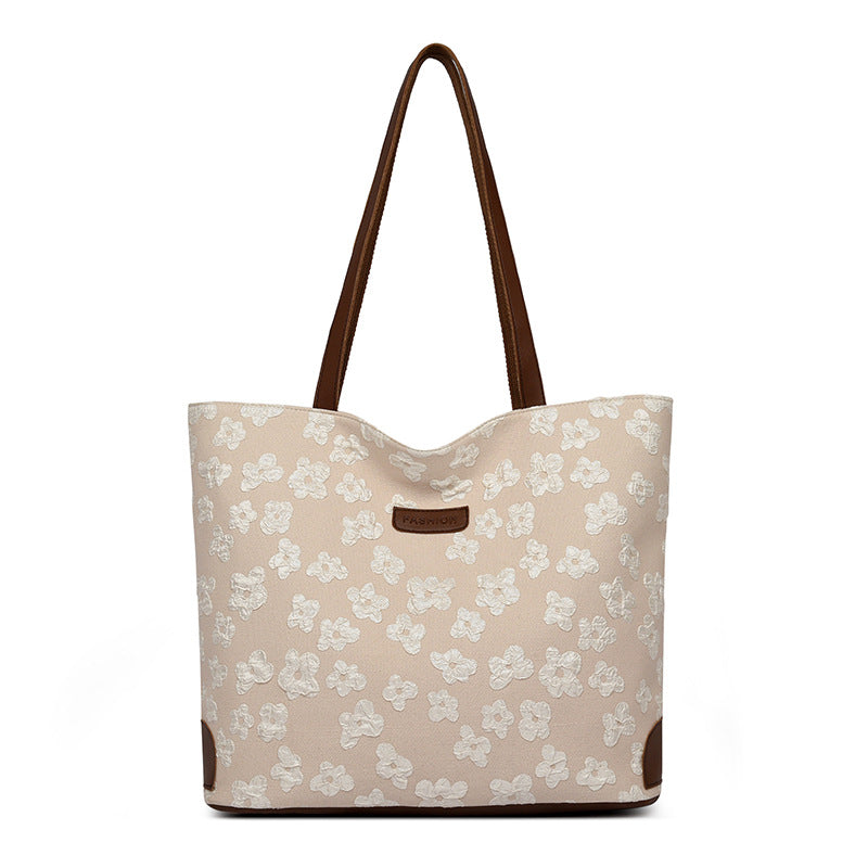 Simple And Large-Capacity Ladies Bag New Spring And Summer Casual Fashion Western Style Fashion Single Shoulder Tote Large Bag