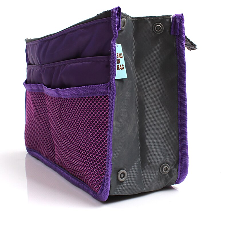 Organizer Insert Bag Women Nylon Travel Insert Organizer Handbag Purse Large liner Makeup Cosmetic Bag Cheap Female Tote Pouch