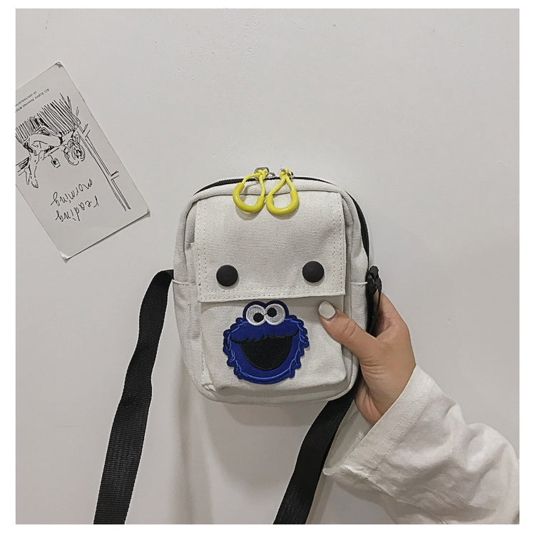 Small Bag Girl Summer New Mobile Phone Bag Ins Korean Version Messenger Bag Student Canvas Shoulder Bag