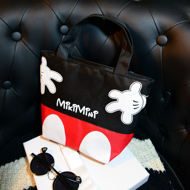 Disney inspired fashion trend handbag casual small bag mickey mouse, canvas bag