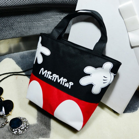 Disney inspired fashion trend handbag casual small bag mickey mouse, canvas bag